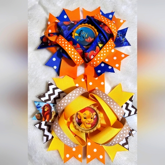 Huge Lot of 23 Boutique Disney Style Alligator Clip Hairbows - Picture 11 of 16